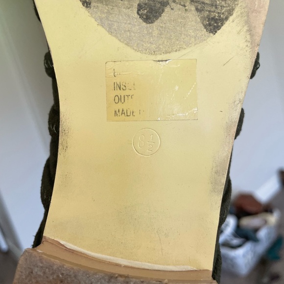 GREEN SLIP ONES WITH SMALL HEEL - Picture 5 of 6